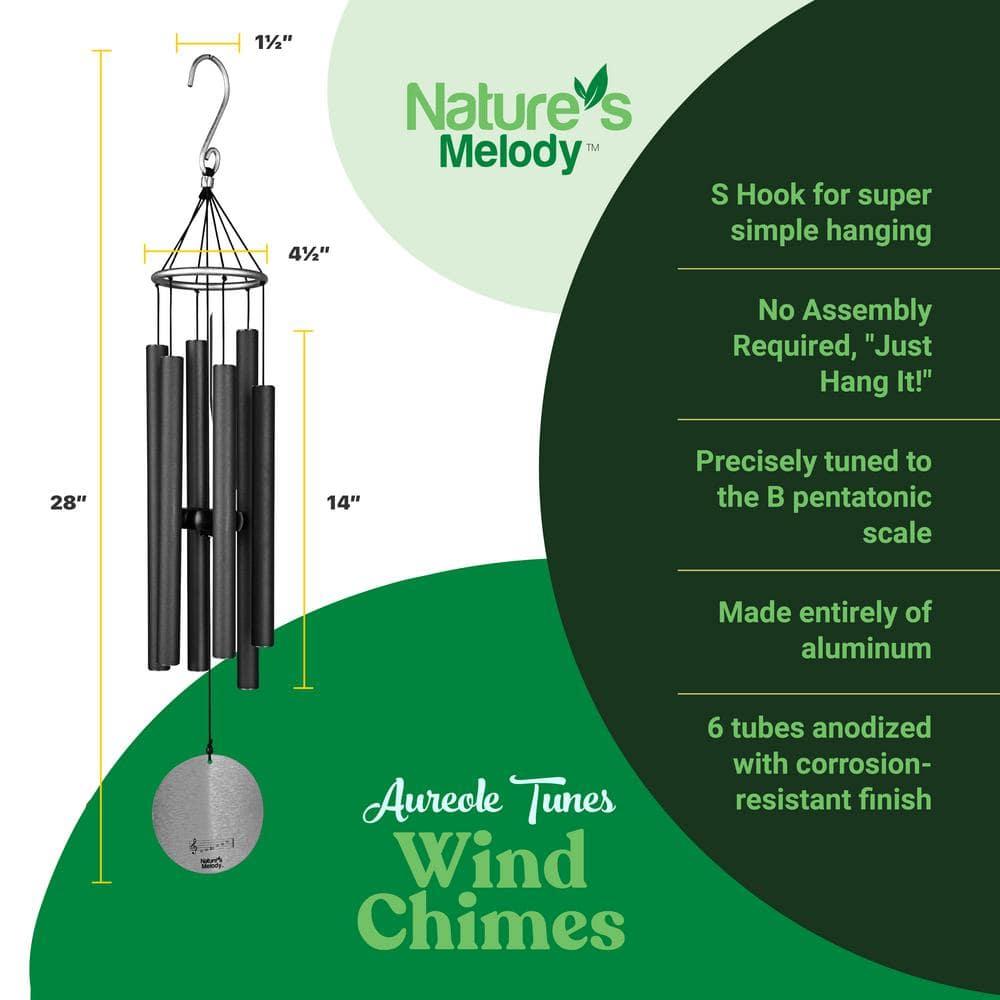 Nature's Melody Tuned 6-Tube Outdoor Wind Chimes