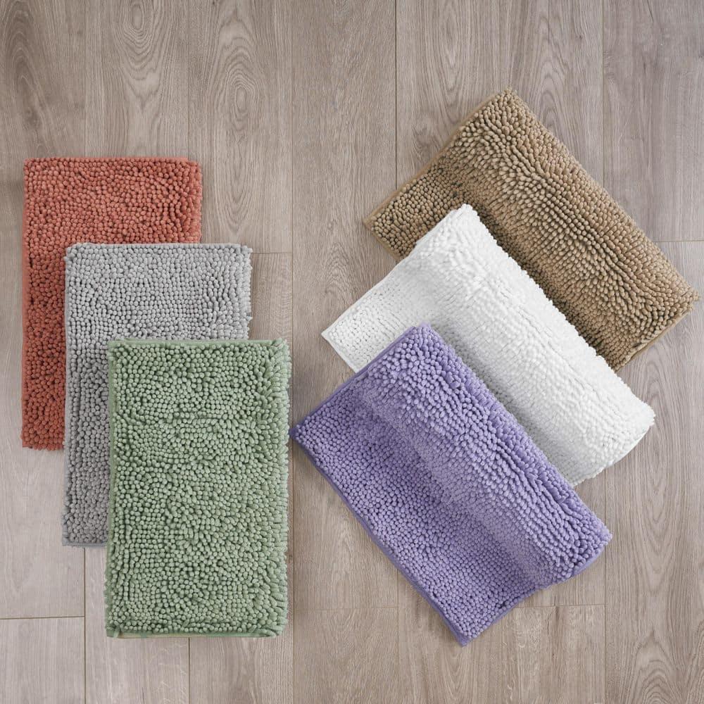 Resort Collection Chenille Plush Loop Bath Mats