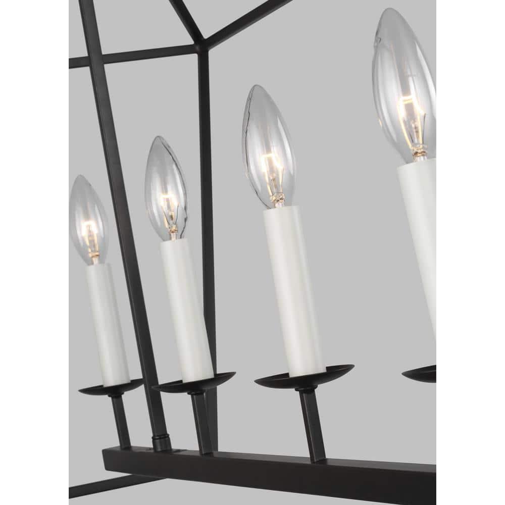 Gala Linear Chandelier - Black / 50"L