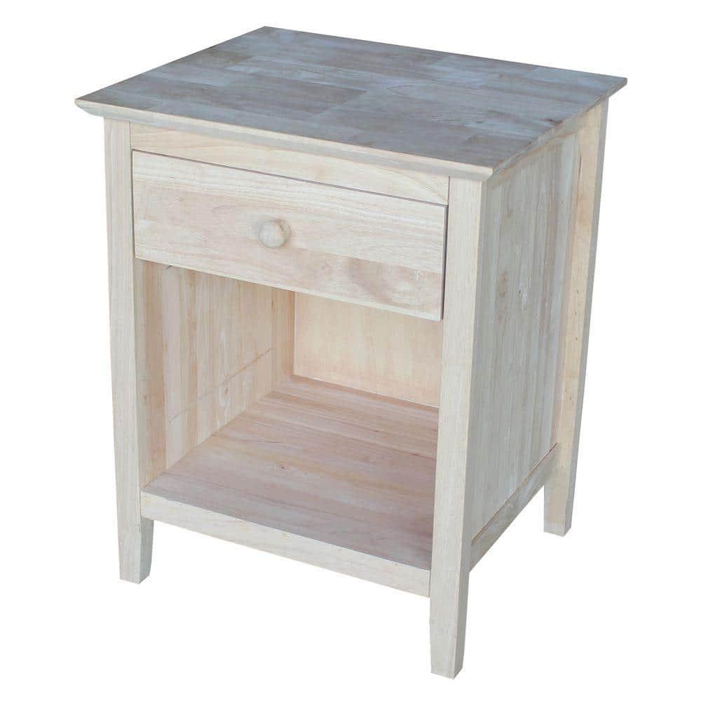 19.5" Nightstand Unfinished - International Concepts