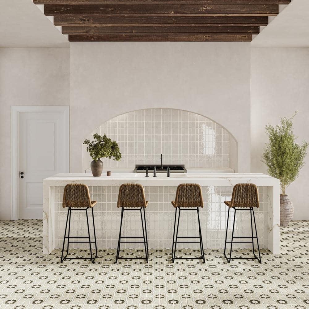 Casablanca 5" x 5" Ceramic Patterned Floor Use Tile