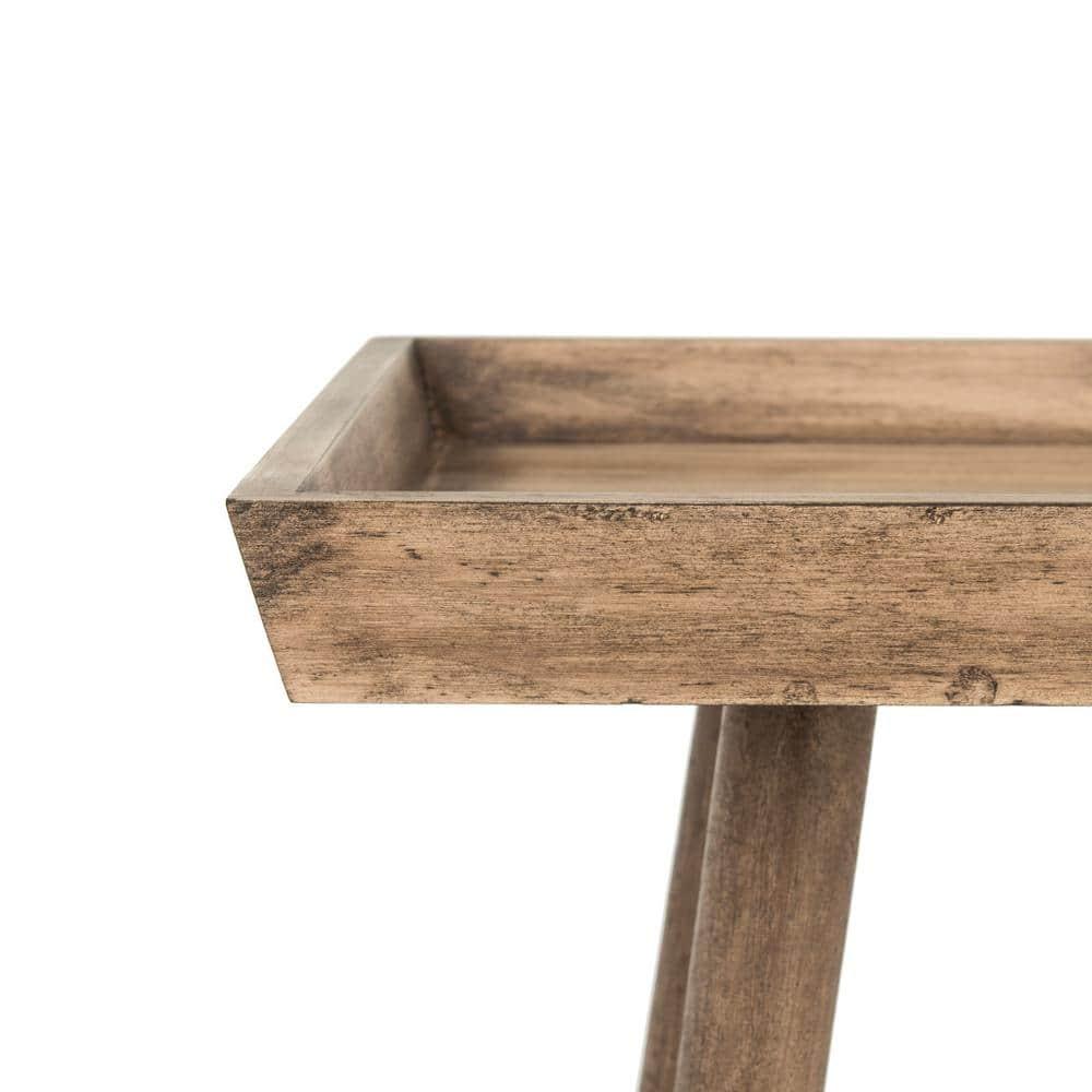 Nonie Tray Accent Table - Light Brown - Safavieh.