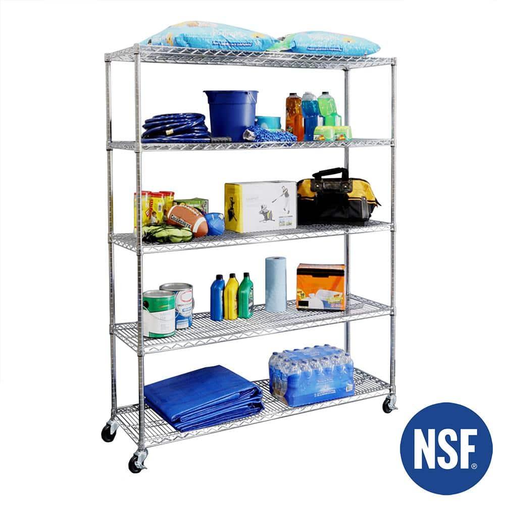 Wire Rolling Storage Cart