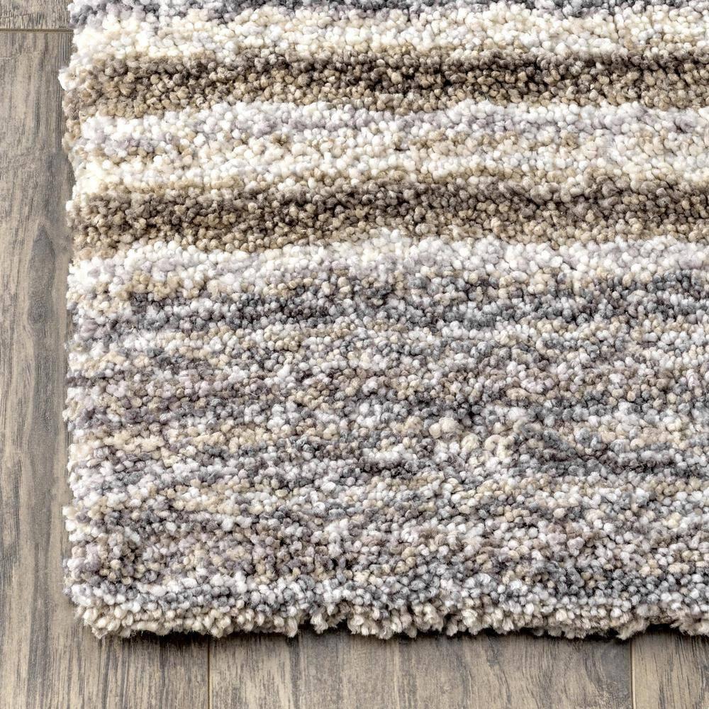 9'x12' Drey Ombre Shag Area Rug Beige/Brown - nuLOOM: Contemporary Tufted Medium Pile Indoor Rug