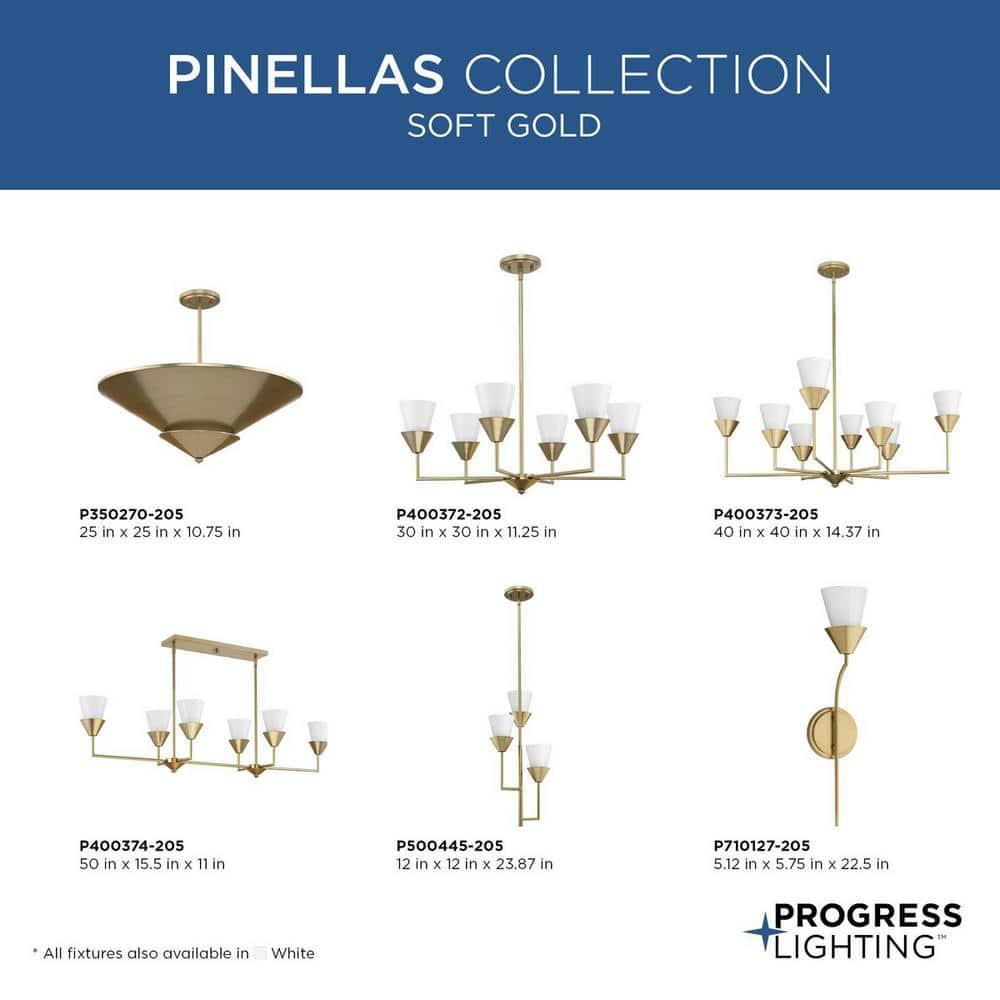 Progress Lighting Pinellas 8 - Light Dimmable Tiered Chandelier