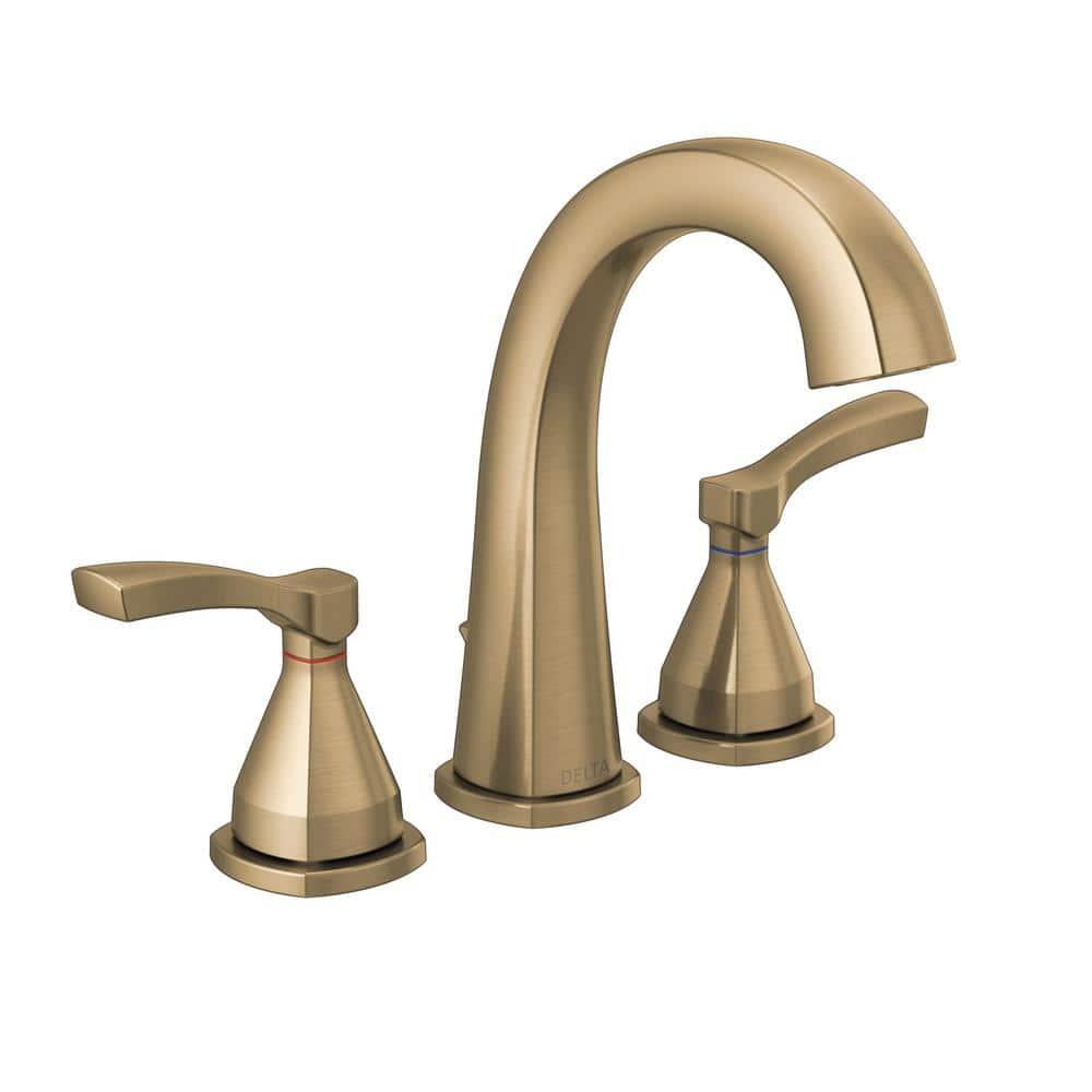 Stryke Widespread Bathroom Faucet with Drain Assembly and DIAMOND™ Seal Technology