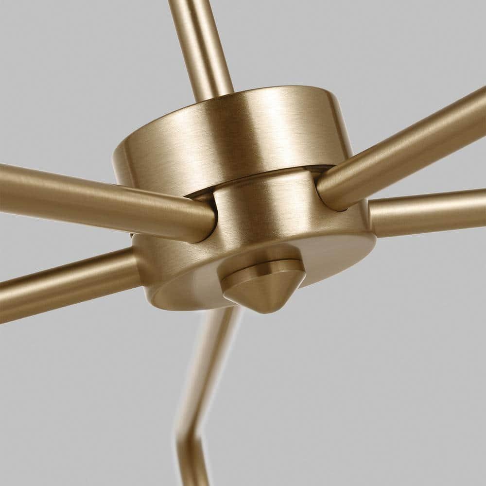 Rooks 5 Light Metal Dimmable Sputnik Chandelier