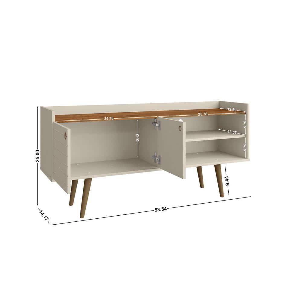 Bogart 53.54" Mid-Century Modern TV Stand  and Nature