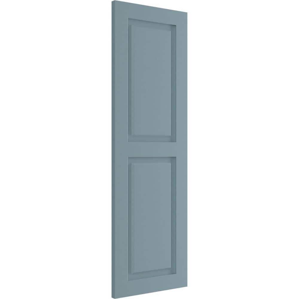 True Fit PVC Two Equal Raised Panel Shutters