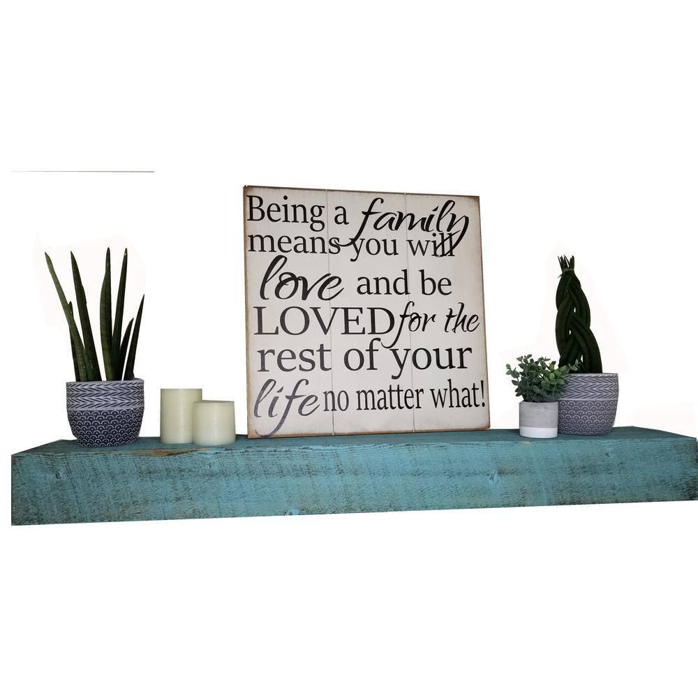 Hand-Carved Spruce Wood Fireplace Mantel Shelf in Light Brown