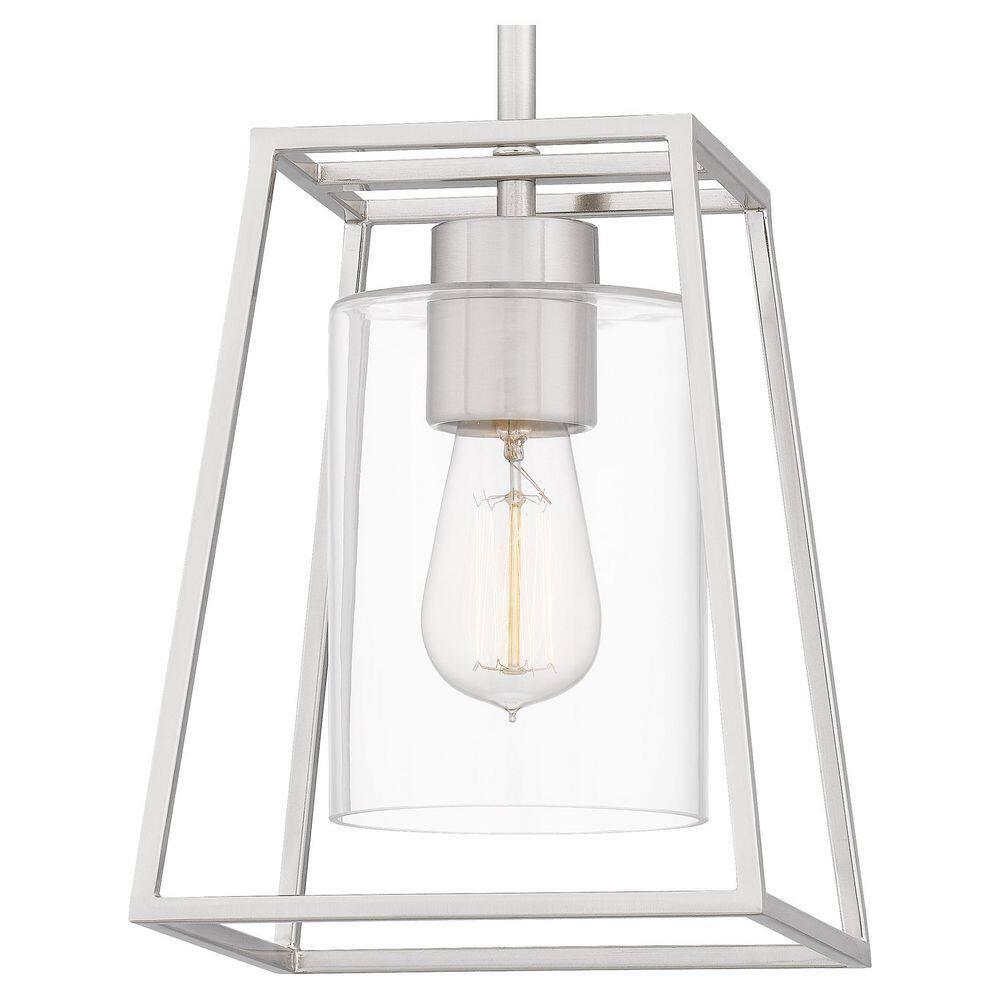 Quoizel Lighting Prescott 1 - Light Pendant in  Brushed Nickel