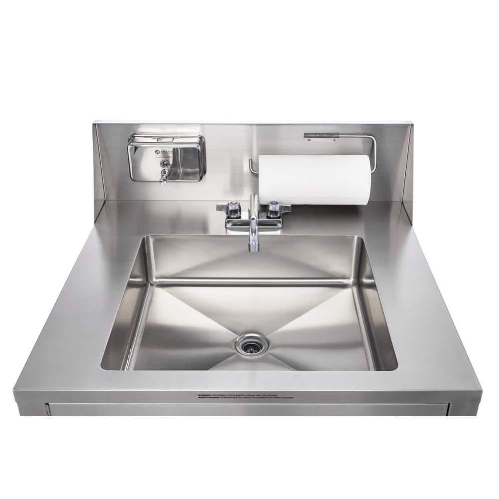 32'' L x 29.5'' W Portable Handwash Station with Faucet