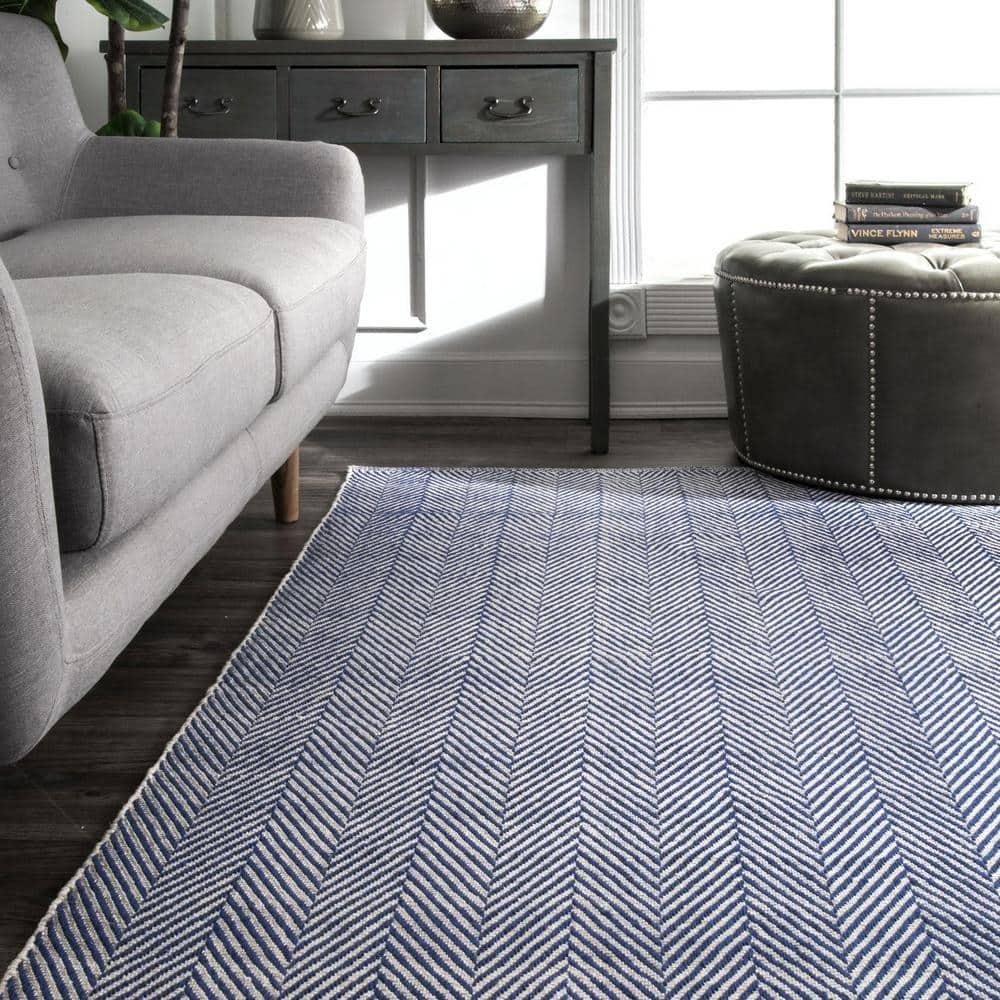 8'x10' Hand Loomed Kimberley Area Rug Navy - nuLOOM