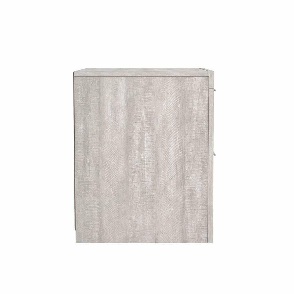 Galano Harlowin 2 Drawer Nightstand - Dusty Grey Oak