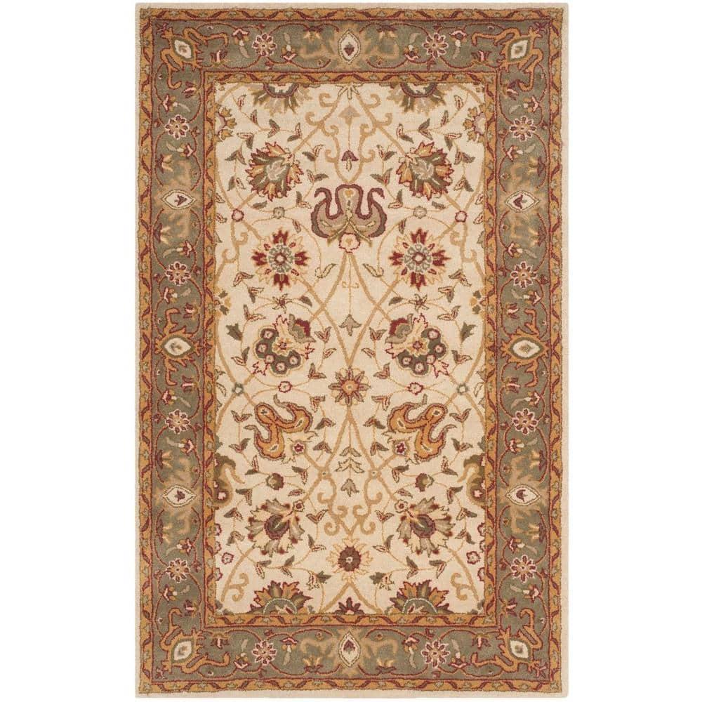Antiquity AT21 Hand Tufted Indoor Accent Rug - Ivory - 3'x5' - Safavieh