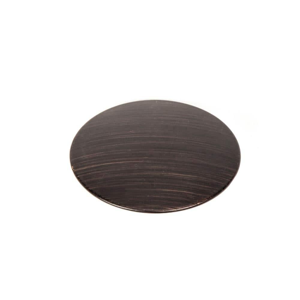 PF WaterWorks DecoDRAIN Push Pop-Up Sink Drain with Hair Catcher, Plated ABS Body No Overflow - Umbrella Cap (Dia 2.5"); Oil Rubbed Bronze; PF0717-ORB-WS