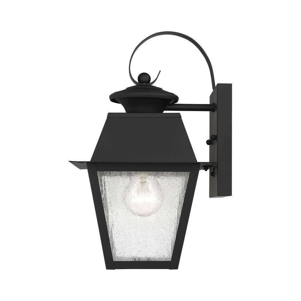 Livex Lighting Mansfield 1 - Light Wall Light in  Black