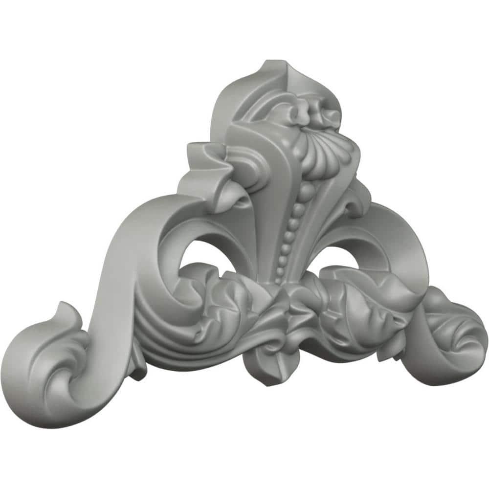 Ekena Millwork Bradford 8.875'' H x 16.625'' W x 2'' D Urethane Onlay Scroll