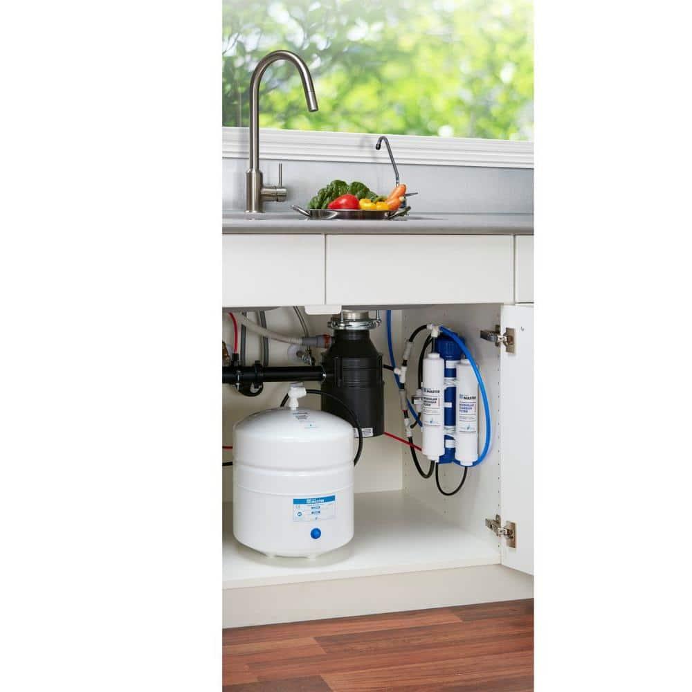 Home Master TMAFC-ERP Artesian Full Contact Reverse Osmosis System, 7-Stages, Patented 2-Pass Alkaline Remineralization, Fast 4.5s Fill Rate, 1:1 Waste Ratio, 8.5” Catalytic Carbon, 5-Yr Limited Parts