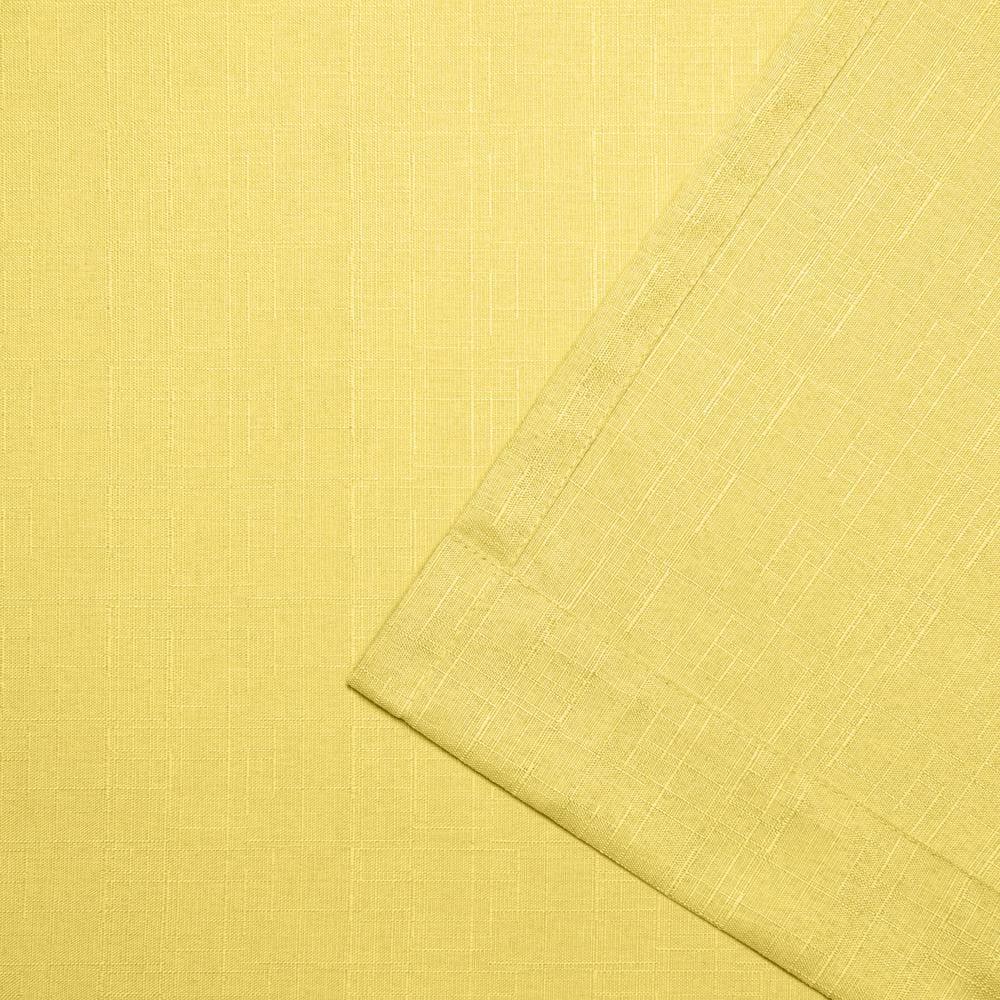 18"x54" Loha Light Filtering Window Valance Grommet Yellow - Exclusive Home: Solid Polyester, Machine Washable