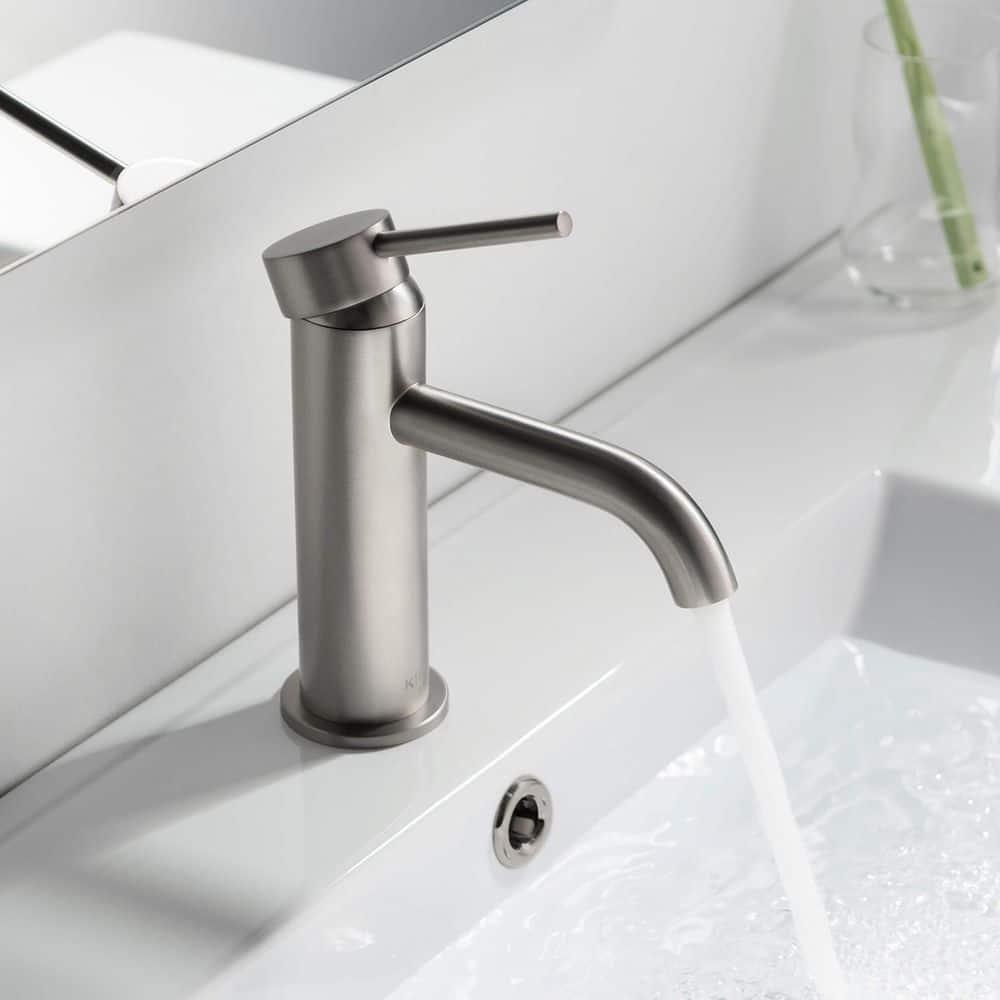 Circular Single-Hole Single-handle Bathroom Faucet