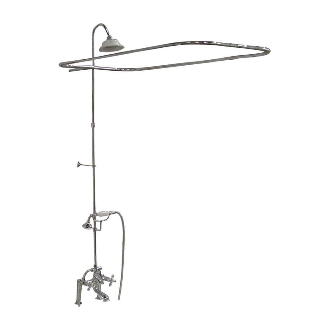 Griffin 61.25'' x 30.5'' Freestanding Soaking Cast Iron Bathtub with Faucet