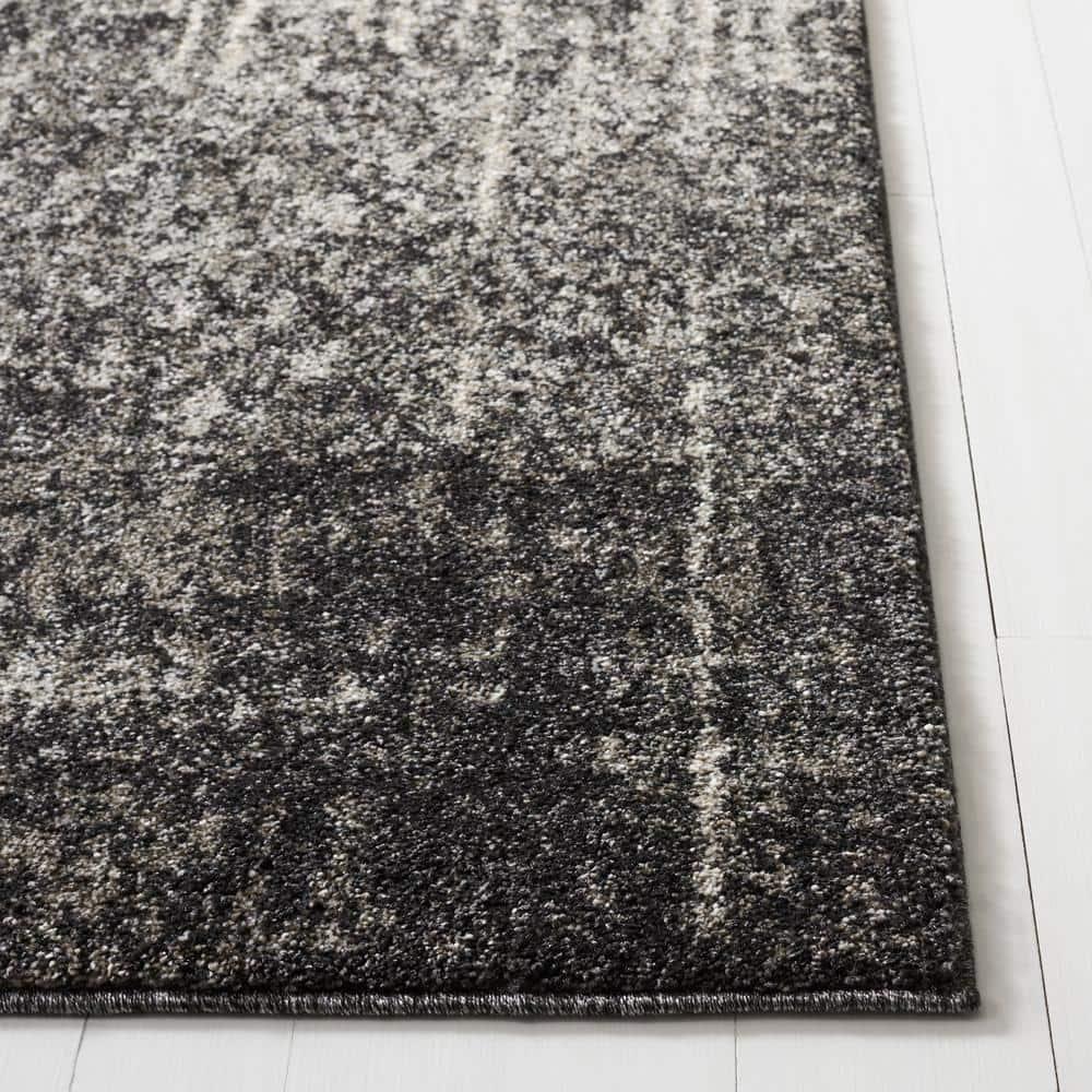 Retro RET2770 Power Loomed Indoor Area Rug - Black/Light Grey - 6'x9' - Safavieh.