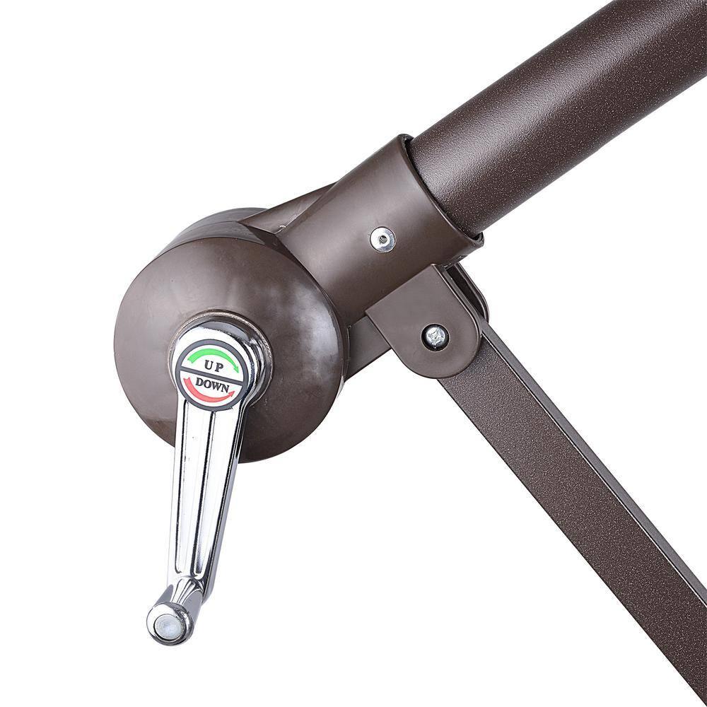 Cantilever Umbrella - 10FT Offset Outdoor Patio Umbrella with Tilt, Blue