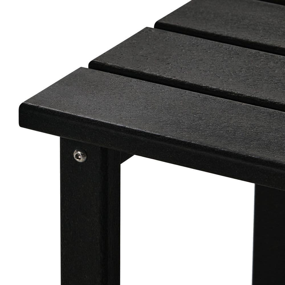 Westin Outdoor Patio Plastic Side Accent Table, Black