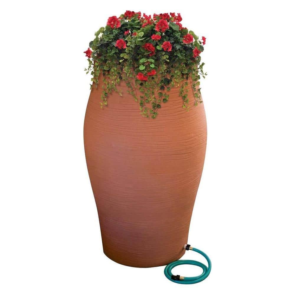 EMSCO Group EMSCO Group Weather Resistant Plastic Rain Barrel and Hose with Diverter Kit