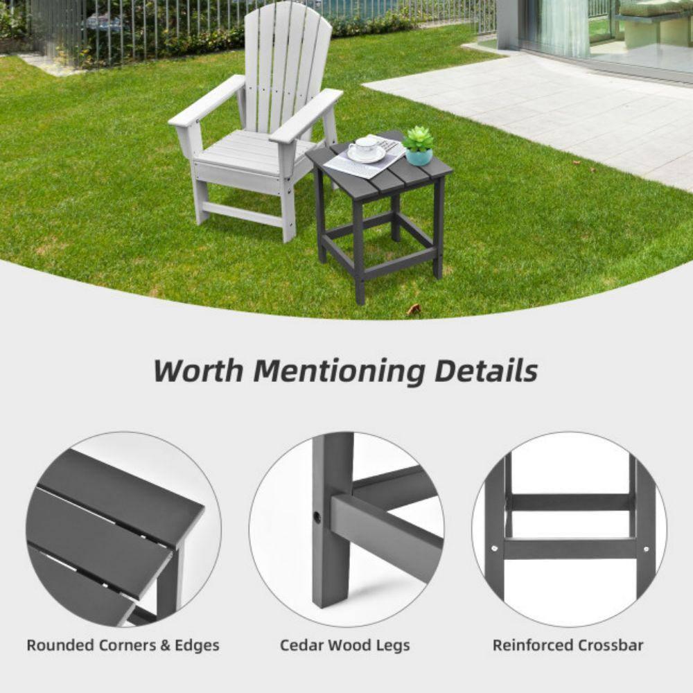 Costway Costway Solid Wood End Table