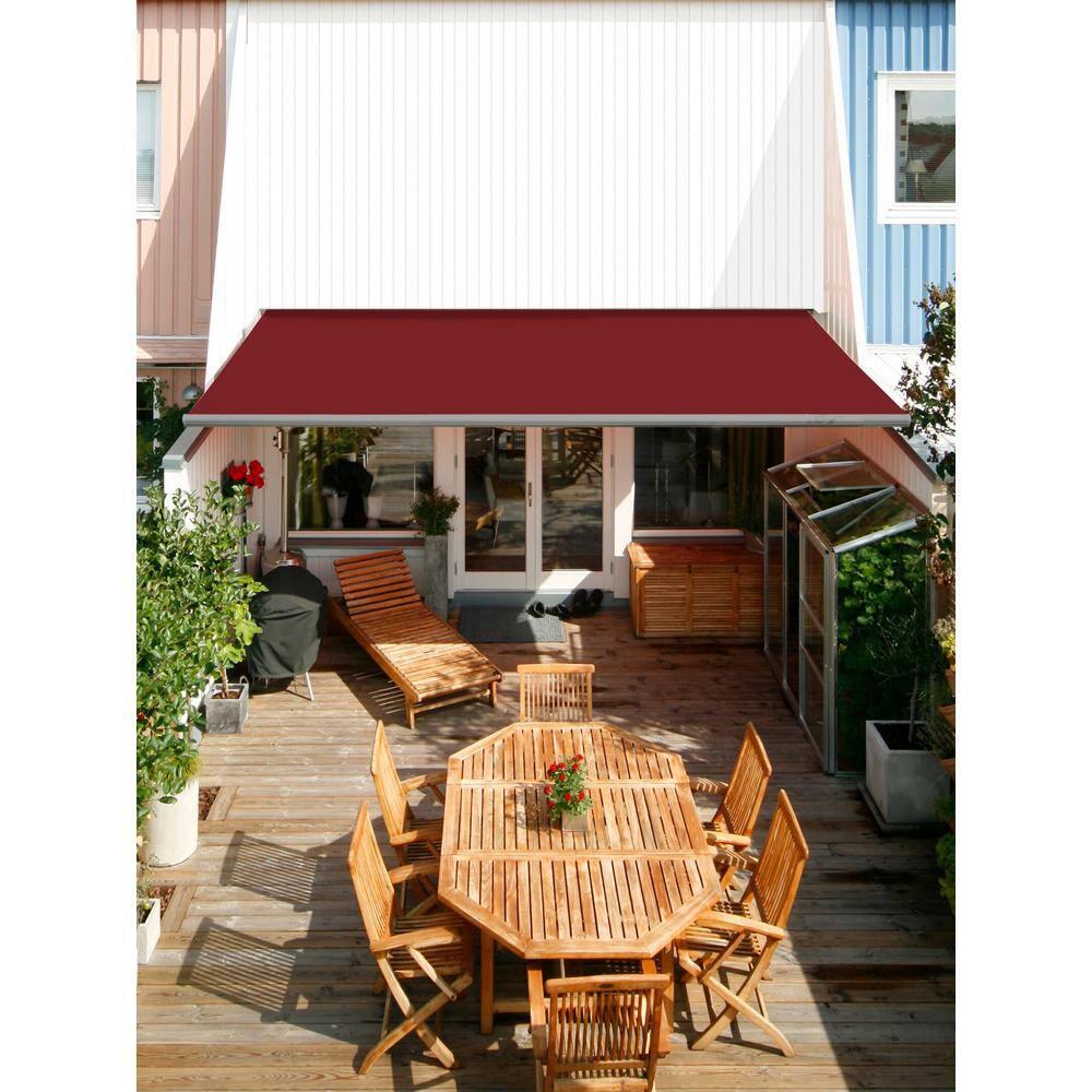 Advaning 10.5'' D Metal Cover Retractable Patio Awning