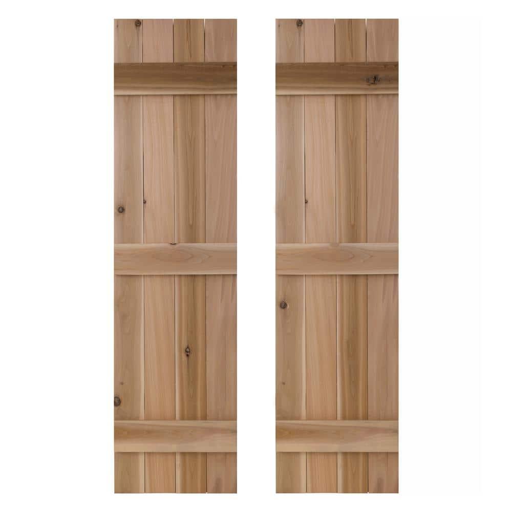 Dogberry Collections 14'' Board & Batten Shutters (Set of 2)