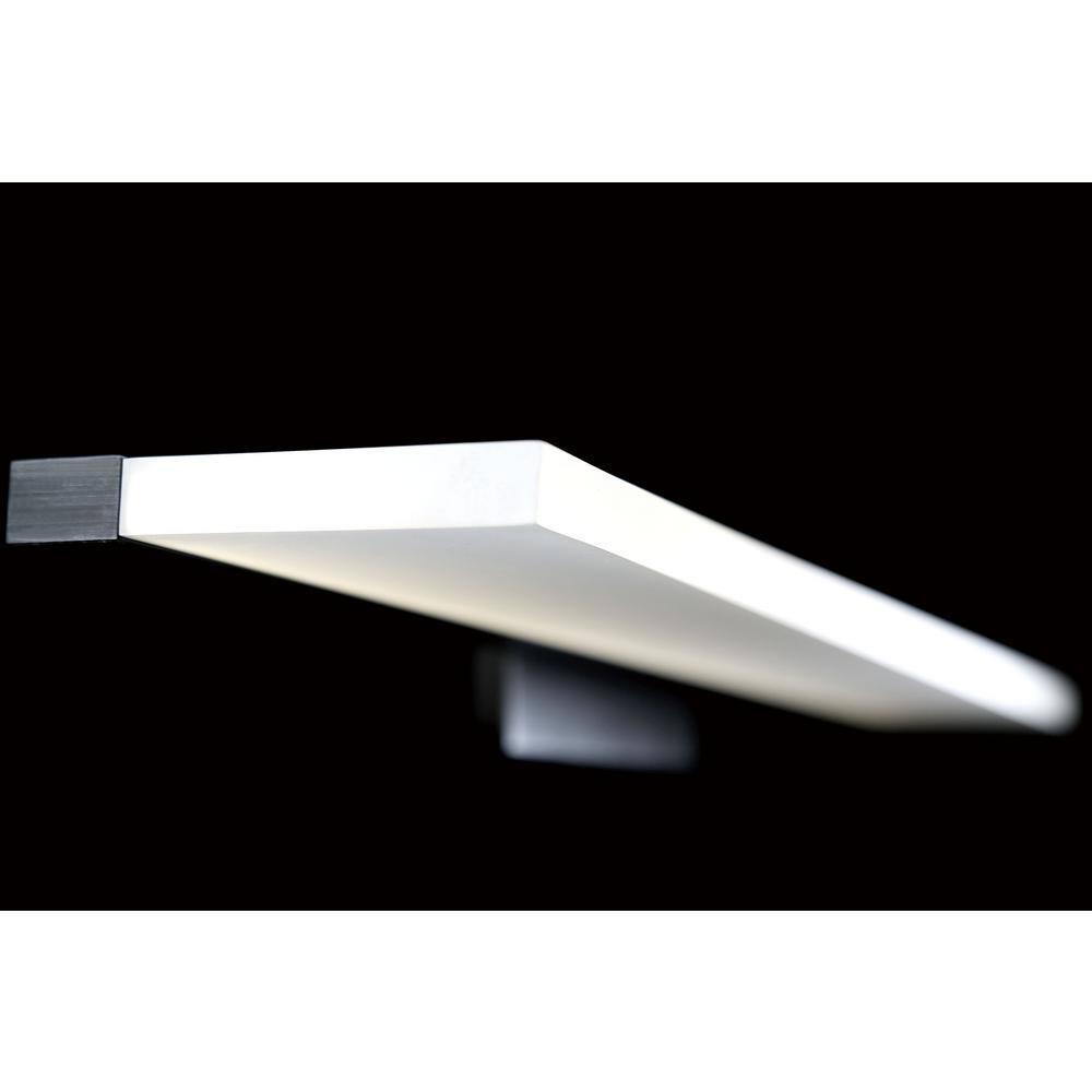 WAC Lighting Level 18" 1-Light LED 3500K Aluminum Bathroom Vanity Light in Black