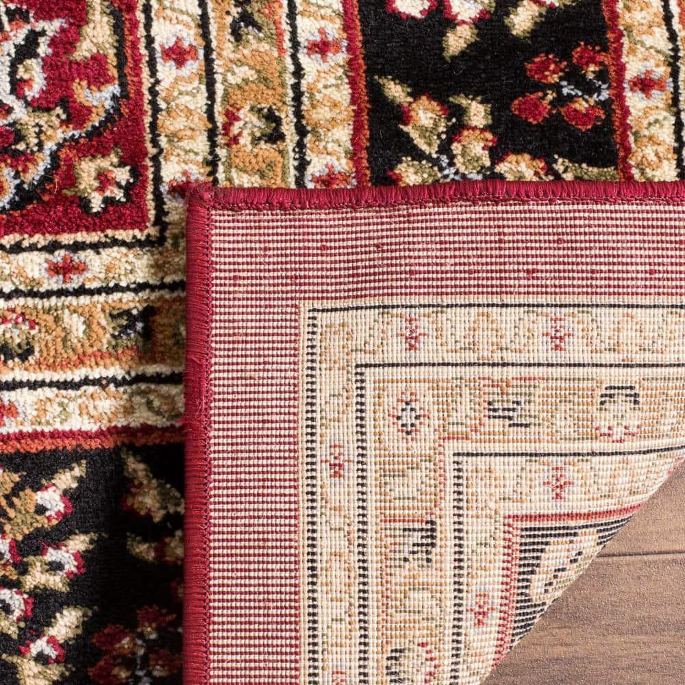 Lyndhurst LNH331 Power Loomed Area Rug - Red/Black - 8'x11' - Safavieh.
