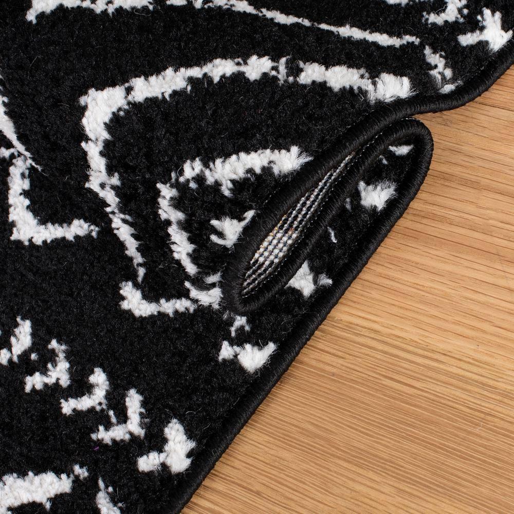 Tulum TUL267 Power Loomed Indoor Runner Rug - Black/Ivory - 2'x9' - Safavieh