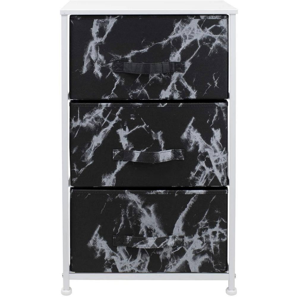 Sorbus Sorbus 3 Drawers Nightstand with Steel Frame and Wood Top