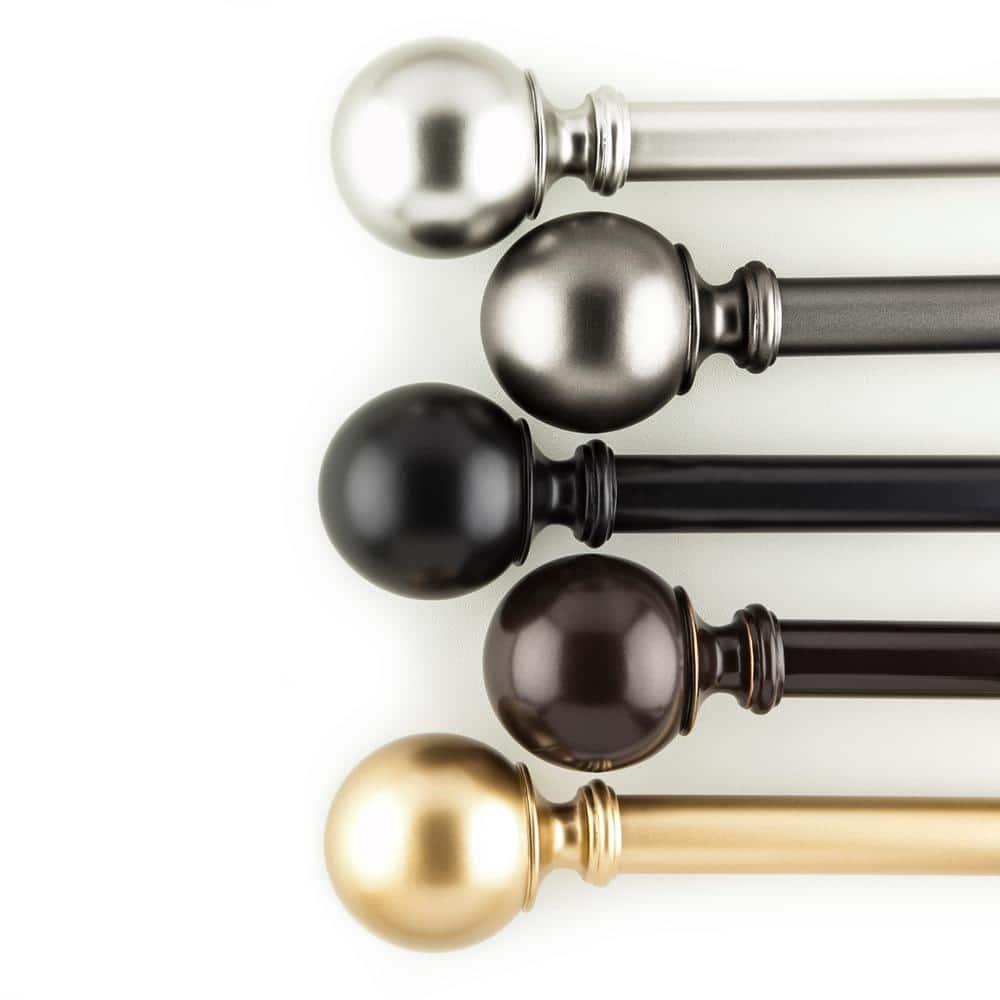Adjustable 1" Single Curtain Rod
