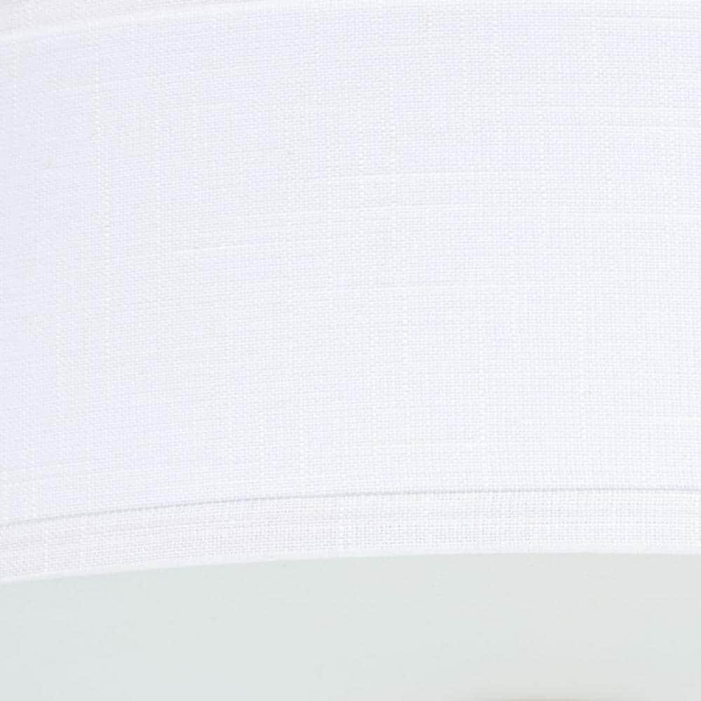 Progress Lighting, Inspire Collection, 3-Light Semi-Flush Mount, Satin Brass, Summer Linen Shade