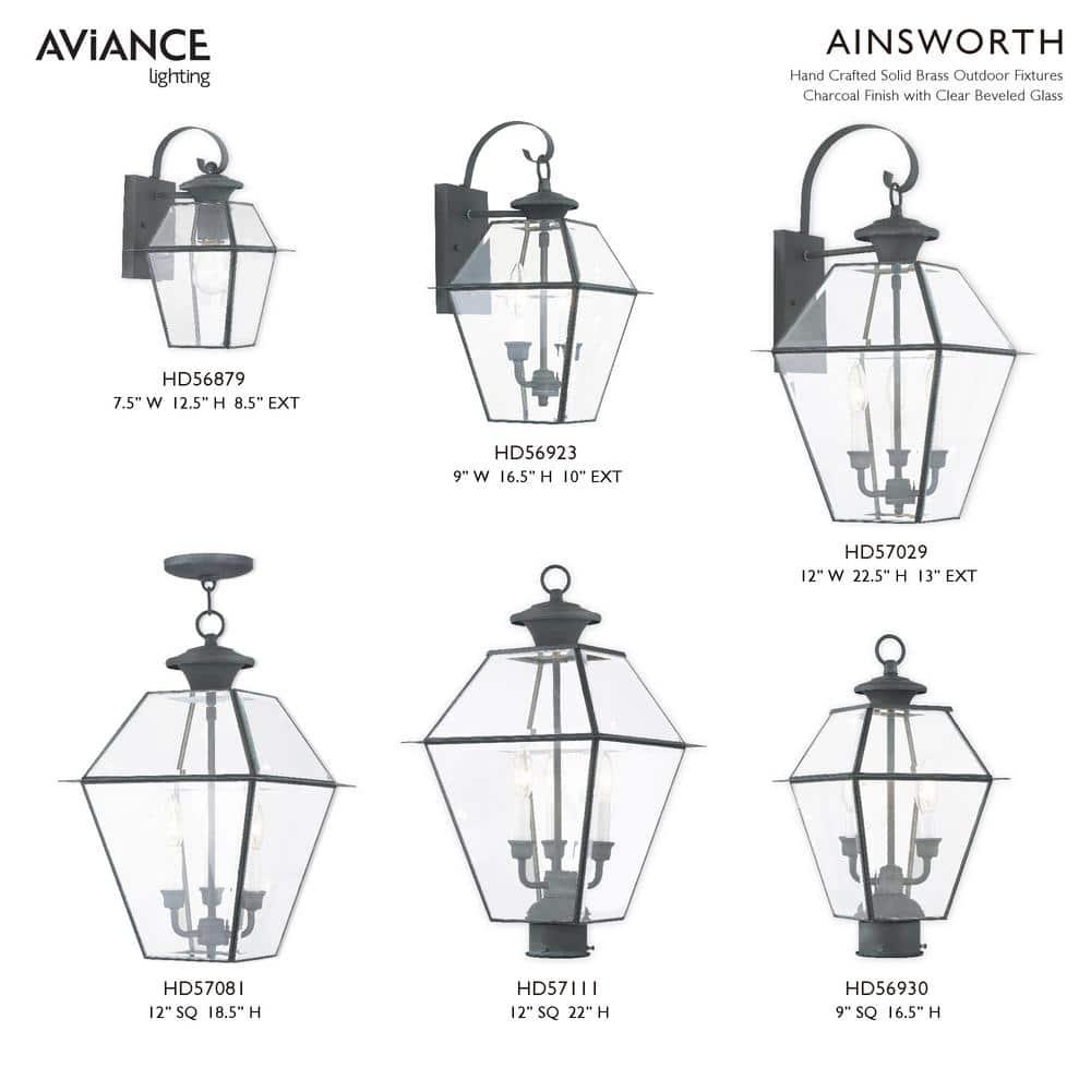 Livex Lighting Westover 3 Light Outdoor Chain Lantern