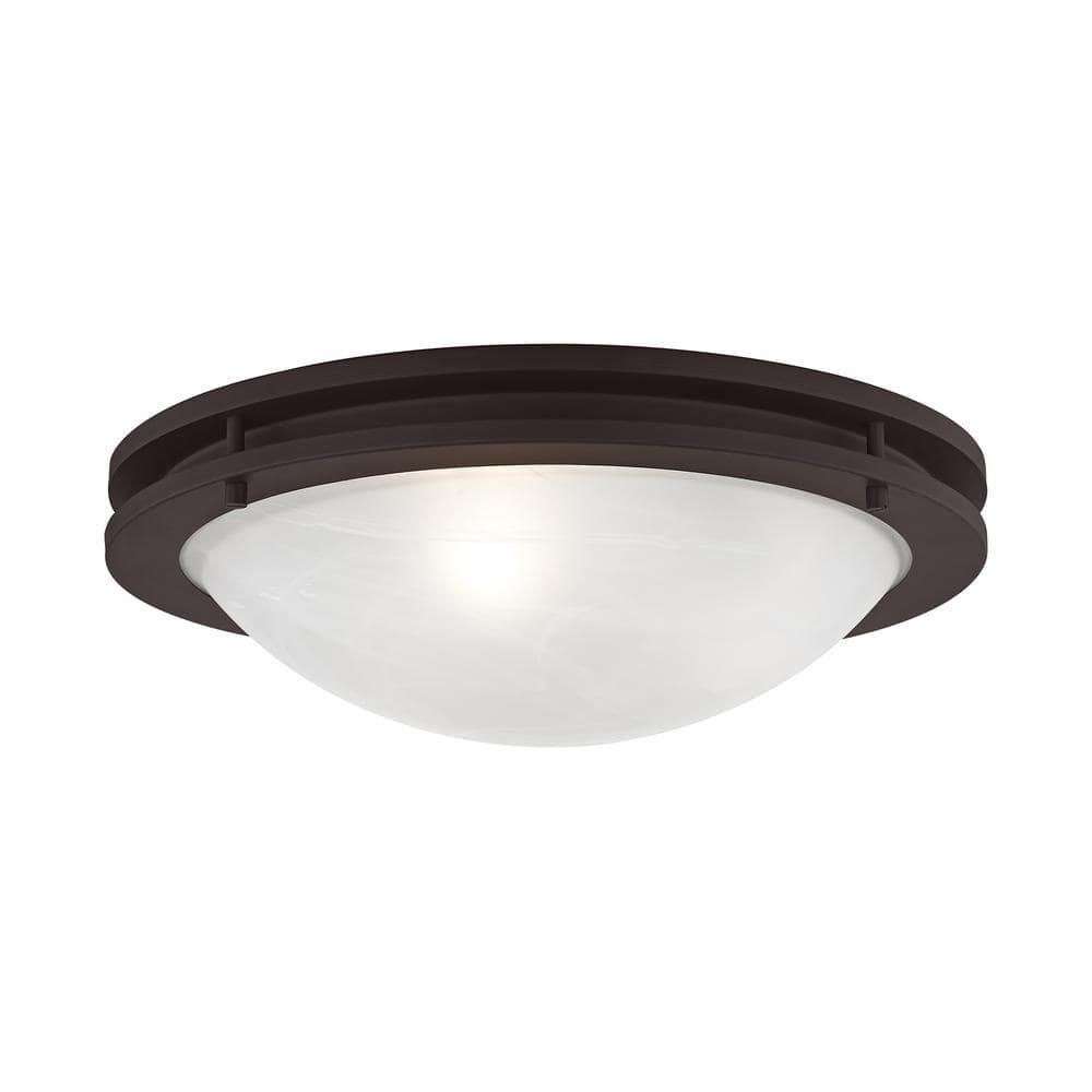 Livex Lighting Ariel 3 - Light Flush Mount in  Bronze