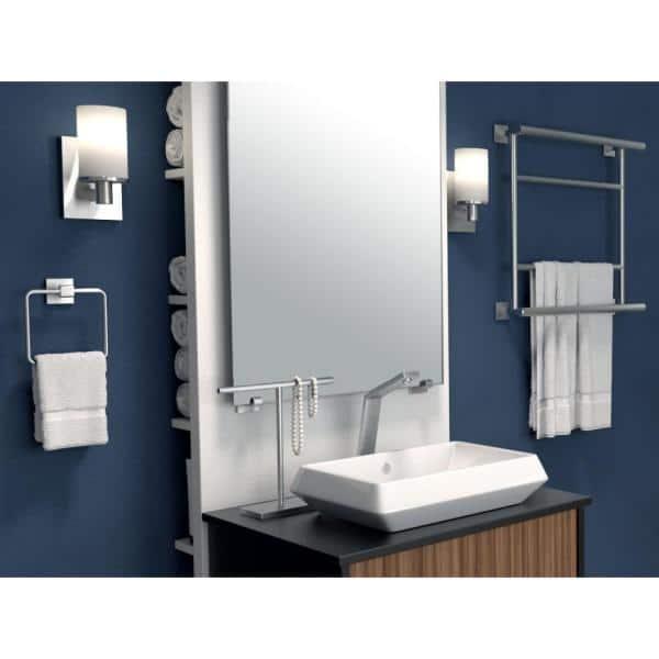 Freestanding Countertop Hand Towel Holder | 11.13"H x 10.50"W Weighted Base Towel Rack Stand