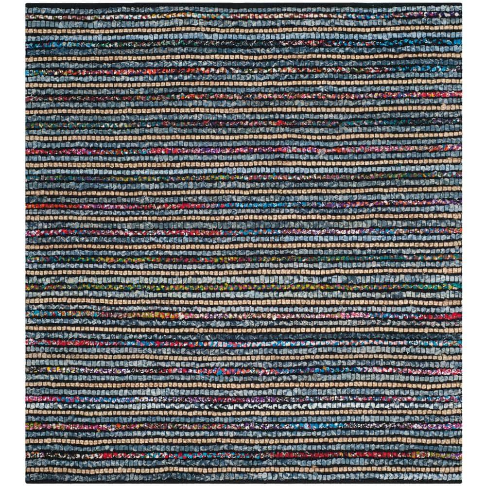 Cape Cod CAP364 Hand Woven Area Rug - Multi/Natural - 6'x6' - Safavieh.