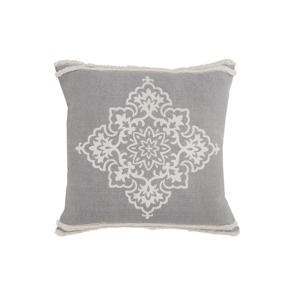 Rajani Home Dahlia Textured Cotton Throw Pillow