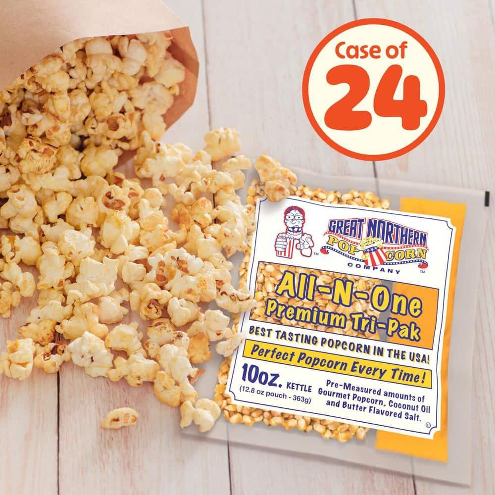 10oz All-in-One Butter Popcorn Packs for Machines, 24 Case