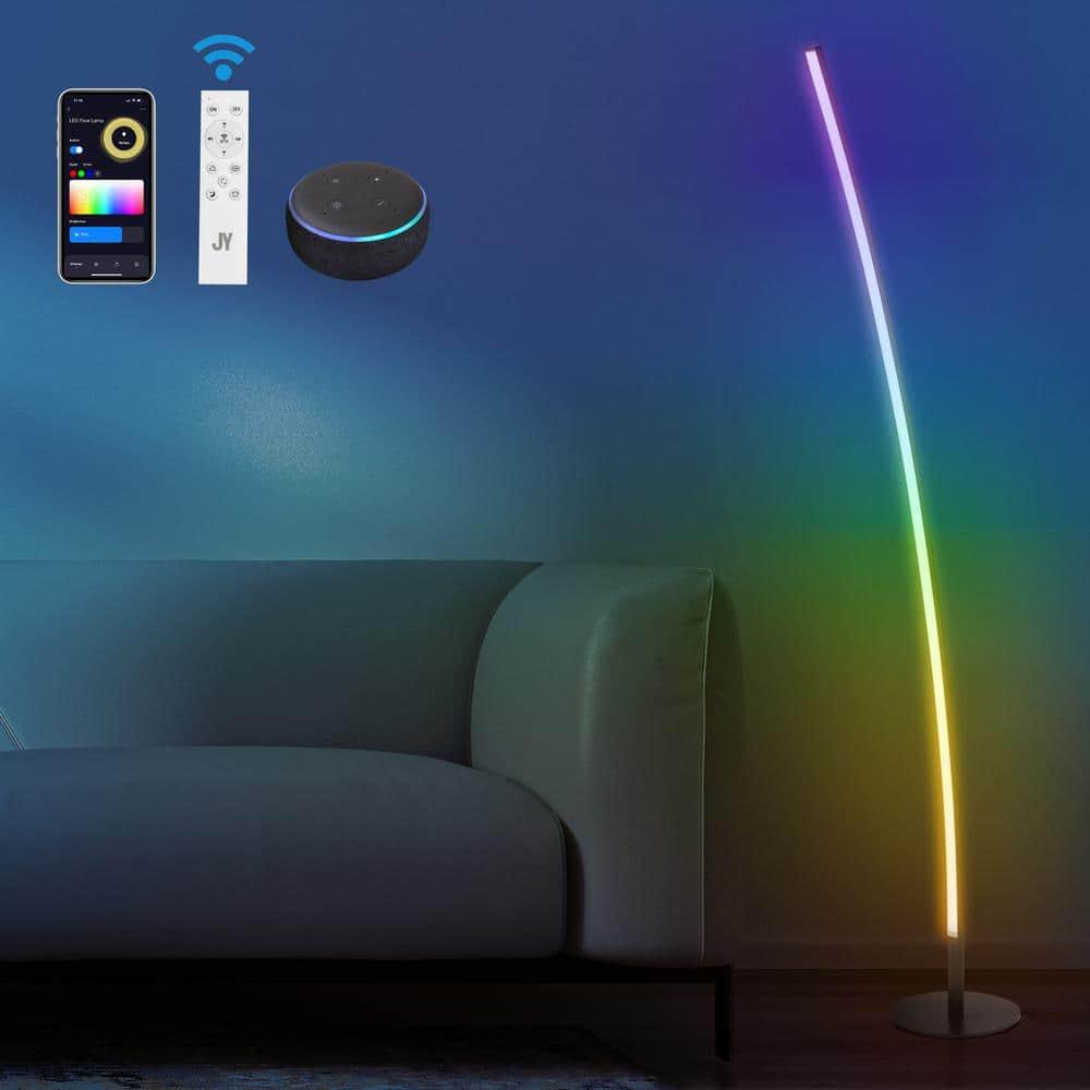 Jonathan Y Malthe 71'' Black LED Novelty Floor Lamp