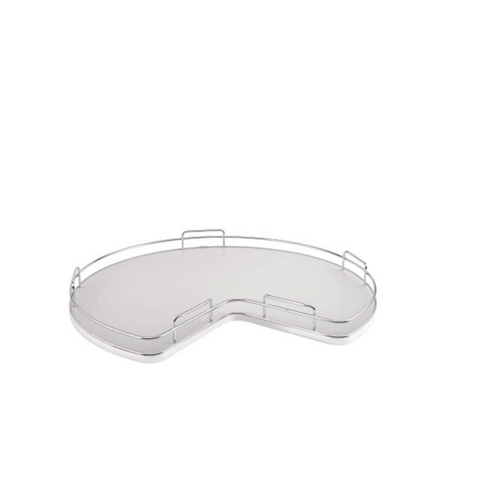 Rev-A-Shelf Rev-A-Shelf Solid Surface Kidney Lazy Susan for Corner Base Cabinet with Swivel Bearing