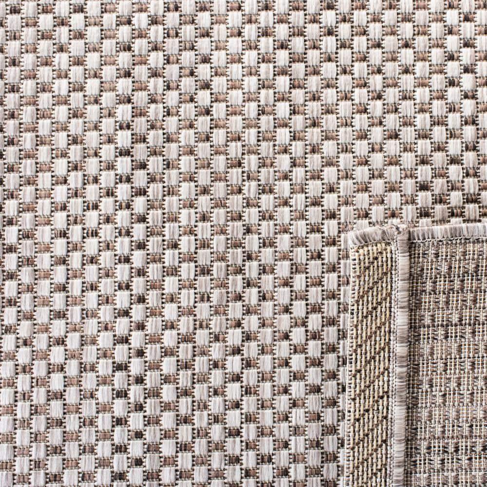 Courtyard CY8521 Power Loomed Indoor/Outdoor Area Rug - Beige/Brown - 4'x4' - Safavieh.