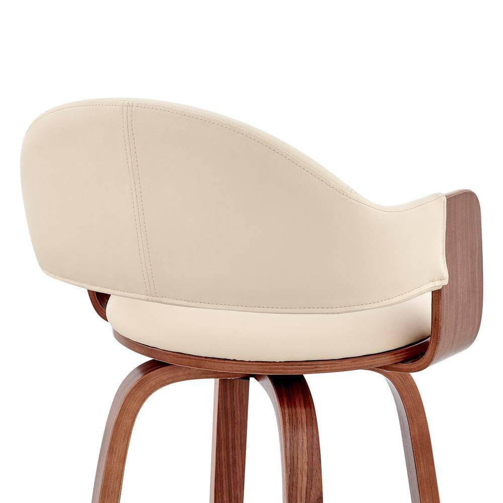 30" Daxton Counter Height Barstool: Swivel, Footrest, Armen Living