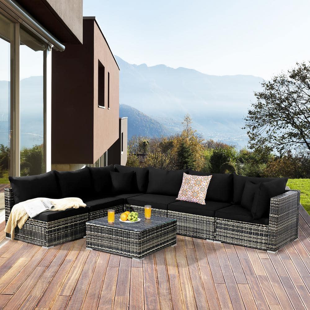 Costway 6 - Person Seating Group with Cushions & Reviews | Wayfair